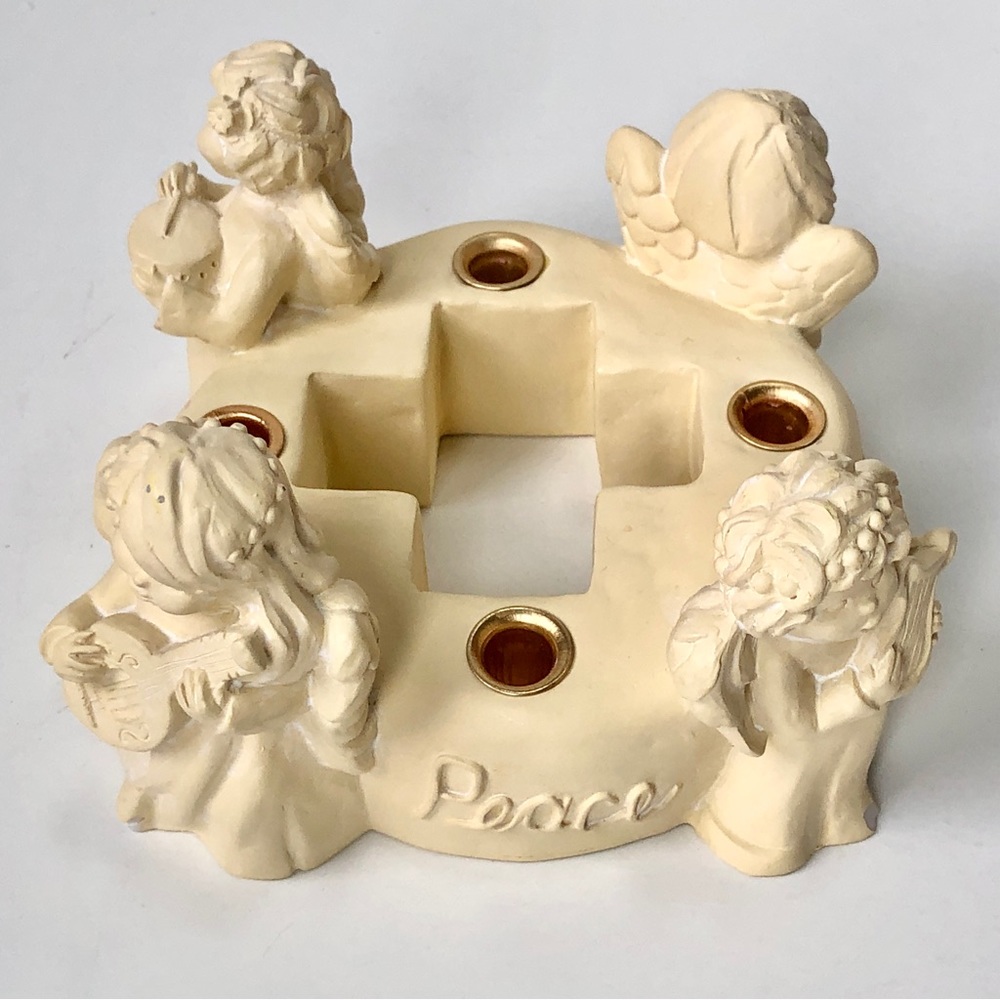 Abbey Press Children of the World Advent Taper Candle Holder Angels